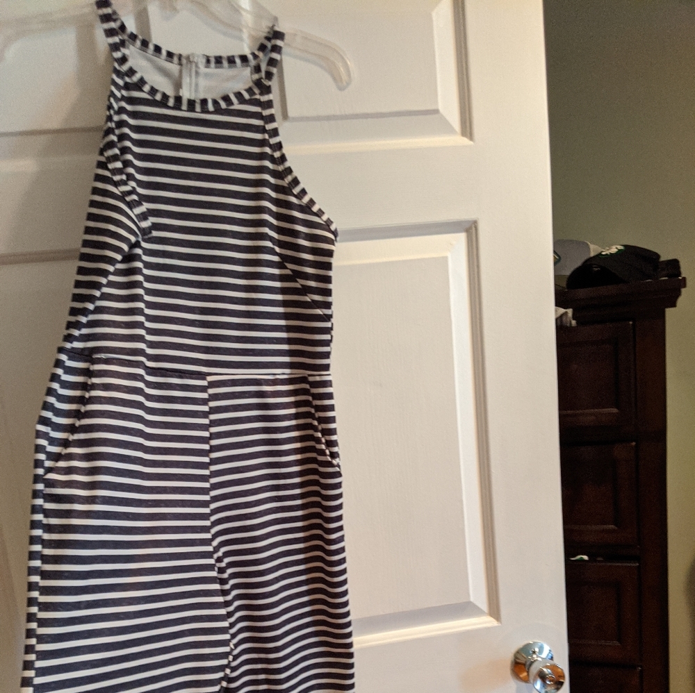 Striped jumpsuit